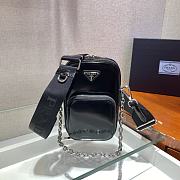 Kitlife Prada Brushed leather shoulder white bag - 1BH183 - 17.5x11x3.5cm - 1