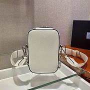 Kitlife Prada Water Lily Saffiano leather white mini bag - 1BH183 - 17.5x11x3.5cm - 2