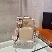 Kitlife Prada Water Lily Saffiano leather pink mini bag - 1BH183 - 17.5x11x3.5cm - 1