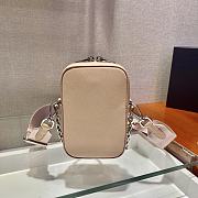 Kitlife Prada Water Lily Saffiano leather pink mini bag - 1BH183 - 17.5x11x3.5cm - 2