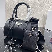 Kitlife Prada Saffiano leather top-handle bag black - 20X11X11.5CM - 6