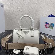 Kitlife Prada Saffiano leather top-handle bag white - 20X11X11.5CM - 1