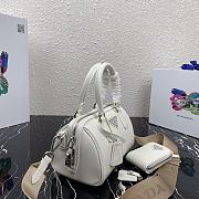 Kitlife Prada Saffiano leather top-handle bag white - 20X11X11.5CM - 3