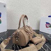 Kitlife Prada Saffiano leather top-handle bag beige - 20X11X11.5CM - 3