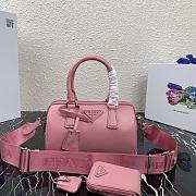 Kitlife Prada Saffiano leather top-handle bag pink - 20X11X11.5CM - 1