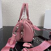 Kitlife Prada Saffiano leather top-handle bag pink - 20X11X11.5CM - 4