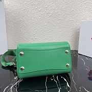 Kitlife Prada Saffiano leather top-handle bag green - 20X11X11.5CM - 3