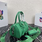 Kitlife Prada Saffiano leather top-handle bag green - 20X11X11.5CM - 2