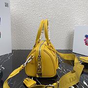 Kitlife Prada Saffiano leather top-handle bag yellow - 20X11X11.5CM - 4