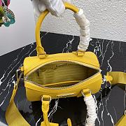 Kitlife Prada Saffiano leather top-handle bag yellow - 20X11X11.5CM - 3