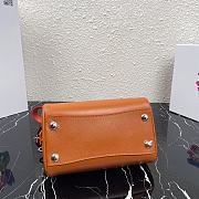 Kitlife Prada Saffiano leather top-handle bag orange - 20X11X11.5CM - 6