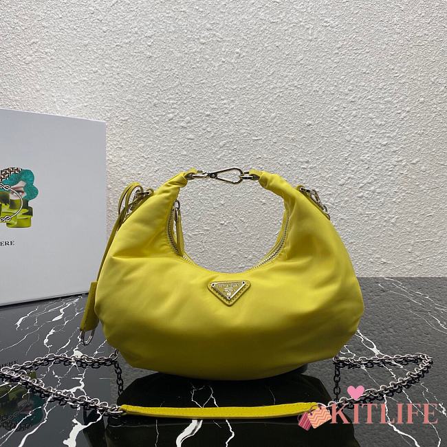 Kitlife Prada Re-Edition 2006 nylon yellow bag - 1BH172 - 24x16x7cm - 1