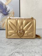 Kitlife Dolce & Gabbana Devotion Small Crossbody Bag Gold - 26x 17.5 x 7.5cm - 1