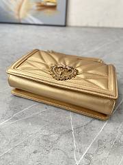 Kitlife Dolce & Gabbana Devotion Small Crossbody Bag Gold - 26x 17.5 x 7.5cm - 2