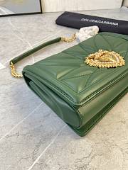 Kitlife Dolce & Gabbana Devotion Small Crossbody Bag Green - 26x 17.5 x 7.5cm - 3