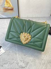 Kitlife Dolce & Gabbana Devotion Small Crossbody Bag Green - 26x 17.5 x 7.5cm - 2