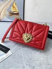 Kitlife Dolce & Gabbana Devotion Small Crossbody Bag Light Red - 26x 17.5 x 7.5cm - 6