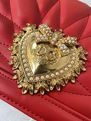Kitlife Dolce & Gabbana Devotion Small Crossbody Bag Light Red - 26x 17.5 x 7.5cm - 3