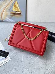 Kitlife Dolce & Gabbana Devotion Small Crossbody Bag Light Red - 26x 17.5 x 7.5cm - 2
