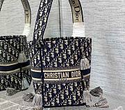 Kitlife Dior Tote Oblique Blue - 15*15*25cm - 1