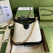 Kitlife Gucci Small GG Shoulder Bag White - 675788 - 25x 21x 9cm - 3
