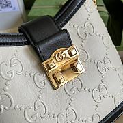 Kitlife Gucci Small GG Shoulder Bag White - 675788 - 25x 21x 9cm - 2