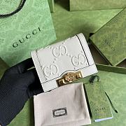 Kitlife Gucci GG card case wallet white - ‎676150 - 11x 8.5x 3cm - 1