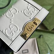 Kitlife Gucci GG card case wallet white - ‎676150 - 11x 8.5x 3cm - 4