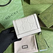 Kitlife Gucci GG card case wallet white - ‎676150 - 11x 8.5x 3cm - 3