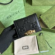Kitlife Gucci GG card case wallet black - ‎676150 - 11x 8.5x 3cm - 1