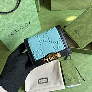 Kitlife Gucci GG card case wallet blue - ‎676150 - 11x 8.5x 3cm - 1