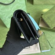 Kitlife Gucci GG card case wallet blue - ‎676150 - 11x 8.5x 3cm - 5