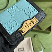 Kitlife Gucci GG card case wallet blue - ‎676150 - 11x 8.5x 3cm - 4