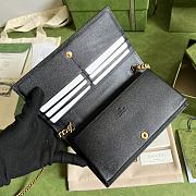 Kitlife Gucci GG wallet with chain black and white - ‎676155 - 19x 10x 4cm - 6