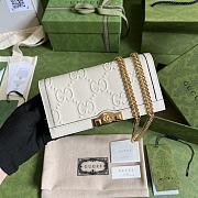 Kitlife Gucci GG wallet with chain white - ‎676155 - 19x 10x 4cm - 1
