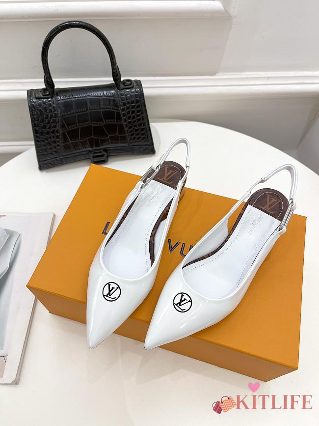 Kitlife LOUIS VUITTON MAGNETIC SLINGBACK PUMP White - 1A9O7U - 1