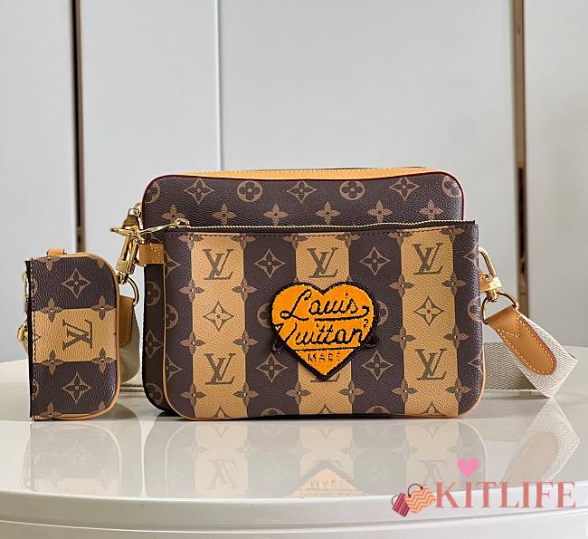Kitlife Louis Vuitton Trio Messenger Bag in Brown - M45965 - 25x18.5x7cm - 1