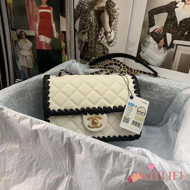 Kitlife Chanel Handbag White - 22cm - 1