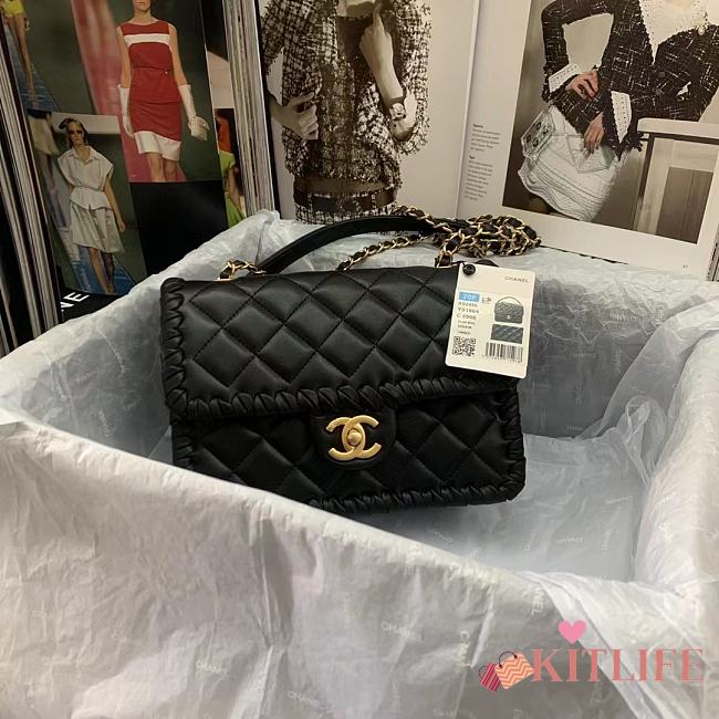 Kitlife Chanel Handbag Black - 22cm - 1