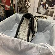 Kitlife Chanel Tweed Handbag White - 22cm - 3