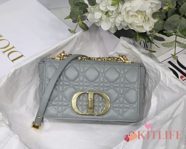 Kitlife Small Dior Caro Bag Gray - M9241U - 20x12x7cm - 1