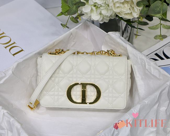 Kitlife Small Dior Caro Bag White - M9241U - 20x12x7cm - 1