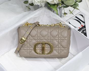 Kitlife Small Dior Caro Bag Warm Taupe - M9241U - 20x12x7cm