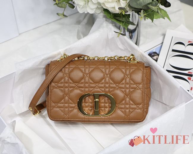 Kitlife Small Dior Caro Bag Brown - M9241U - 20x12x7cm - 1