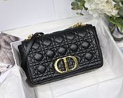 Kitlife Medium Dior Caro Bag Medium Black - M9242U - 25.5x15.5x8cm - 1