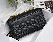 Kitlife Medium Dior Caro Bag Medium Black - M9242U - 25.5x15.5x8cm - 3