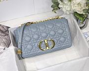 Kitlife Medium Dior Caro Bag Medium Cloud Blue - M9242U - 25.5x15.5x8cm - 1