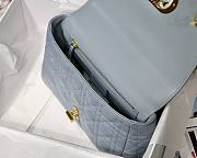 Kitlife Medium Dior Caro Bag Medium Cloud Blue - M9242U - 25.5x15.5x8cm - 5