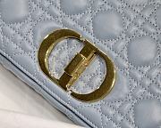 Kitlife Medium Dior Caro Bag Medium Cloud Blue - M9242U - 25.5x15.5x8cm - 2