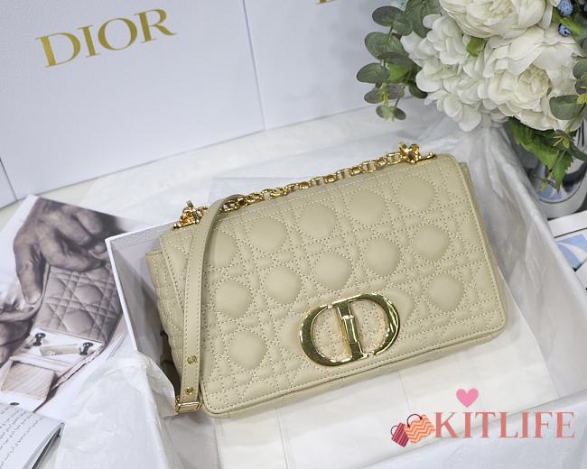 Kitlife Medium Dior Caro Bag Medium Beige - M9242U - 25.5x15.5x8cm - 1